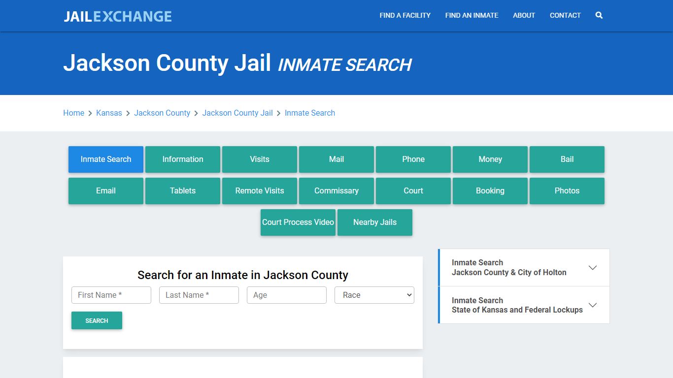 Jackson County Jail, KS Inmate Search: Roster & Mugshots